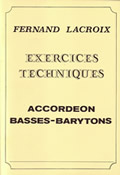 Lacroix Exercices Techniques Accordéon Basse Baryton