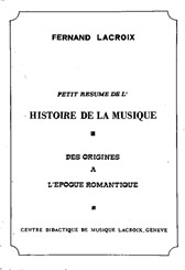 Lacroix Histoire de la Musique